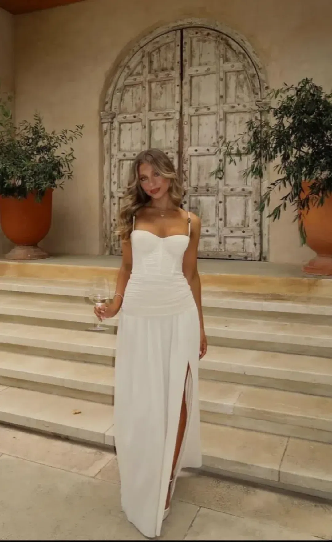 Manning Cartell Double Time Pleat Dress Nougat Size AU 6 for rent on The Volte - main image
