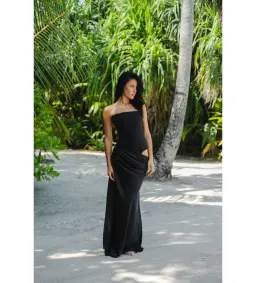 Hntr The Label Huxley Gown in Black Size M/AU10 for rent on The Volte - image 1