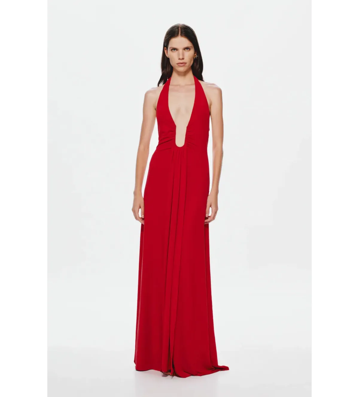 Misha Jennifer Cupro Maxi Dress in Red Size XXS/AU4 - Image 2