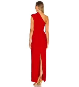Solace London Krista Maxi Dress in Red AU8 for rent on The Volte - image 3