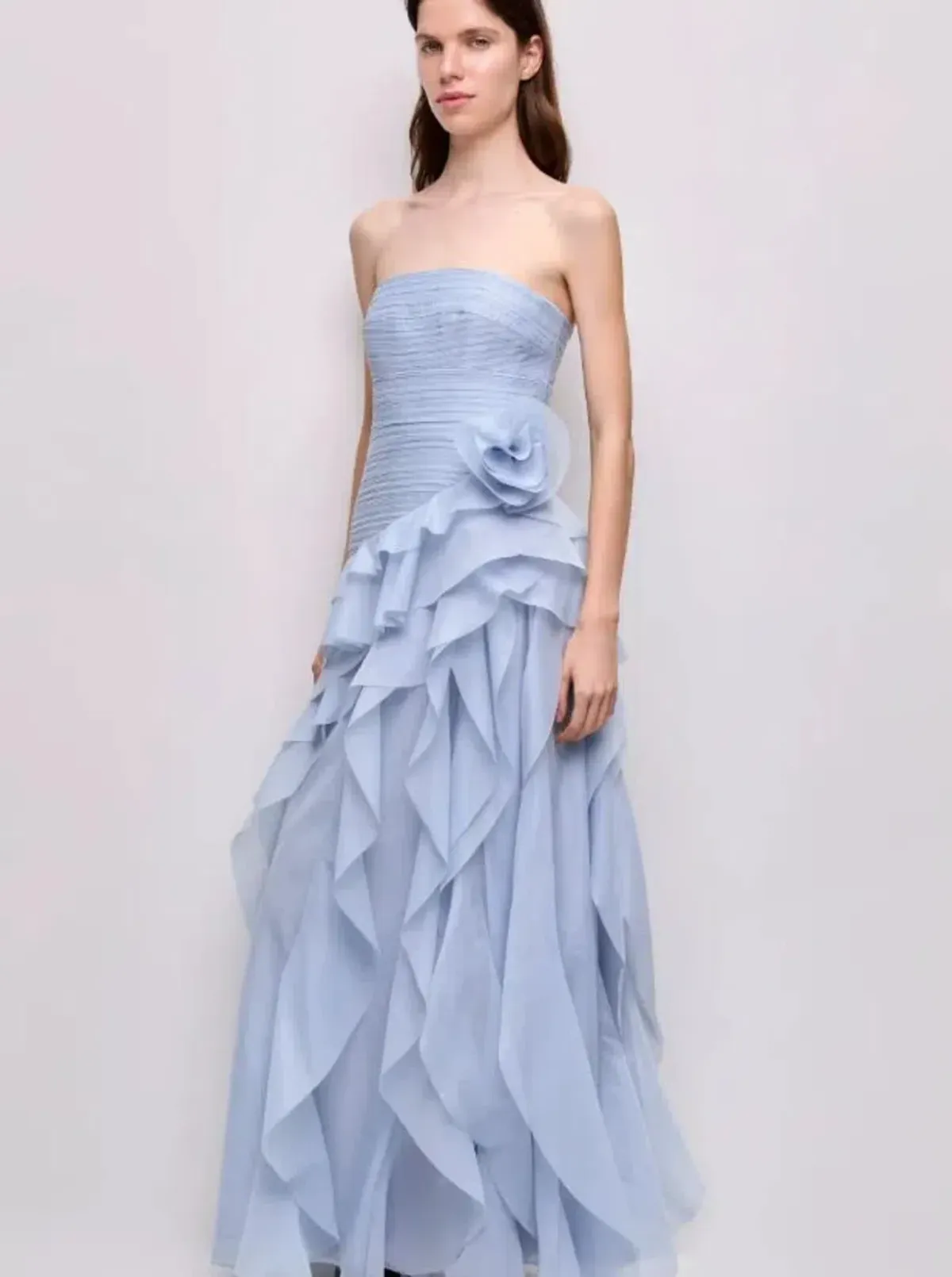 AJE CANYON GOWN IN BLUE SIZE 8 for rent on The Volte - main image