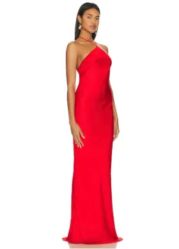 Line & Dot Kira Maxi Dress in Tomato Red Size XS / AU 6 for rent on The Volte - image 2