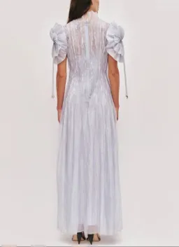 Aje Clara Maxi Dress in French Blue Size 12 for rent on The Volte - image 3