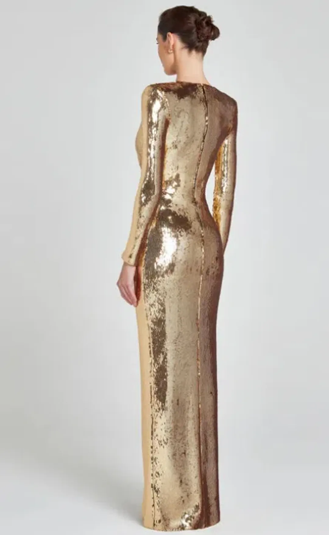 Nadine Merabi - Jennifer Gold Dress (S/AU8) for rent on The Volte - main image