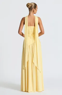 Baby Boo Maliyah Maxi Dress - Lemon Yellow (S) for rent on The Volte - image 3