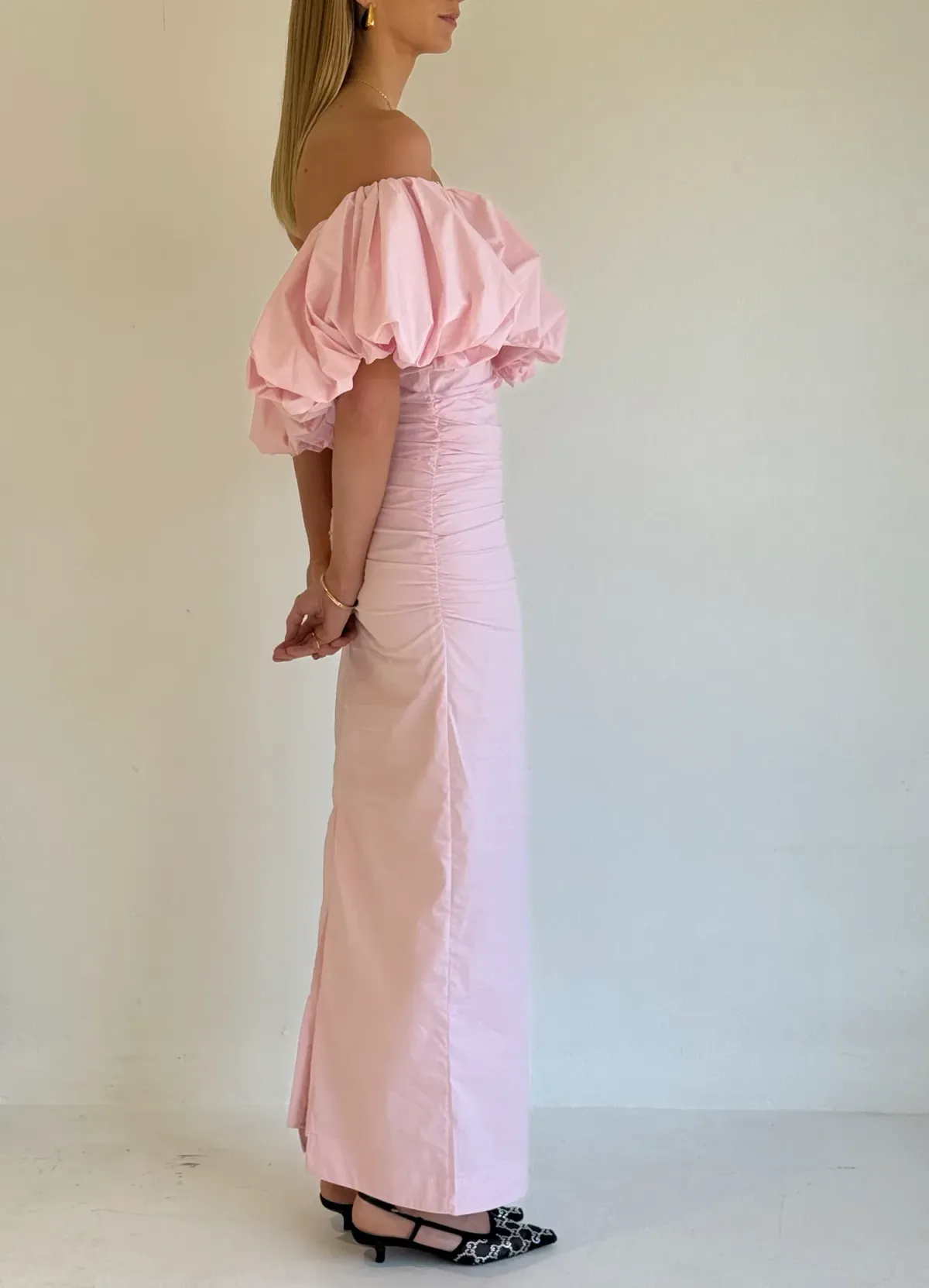 By Nicola Maya Maxi Dress In Powder Pink / Size 8 - Image 4