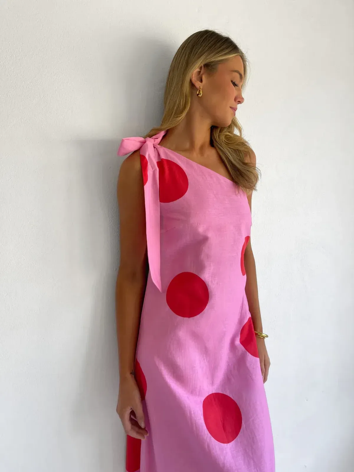 By Nicola Sorrento Maxi Pink/Red Polka / Size 8 - Image 5