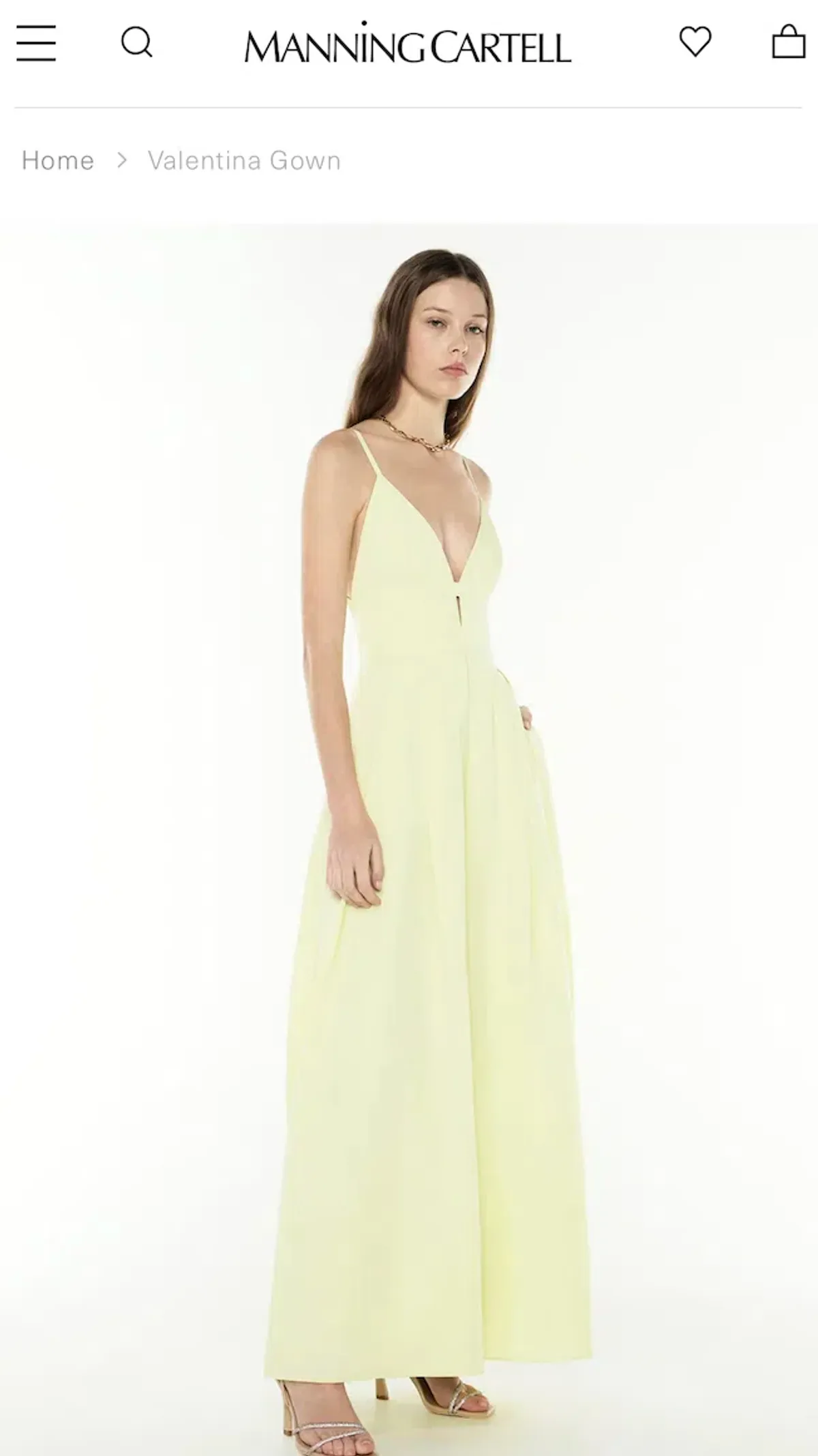 Manning Cartell Valentina Maxi Gown Lemon size 8 - Image 6