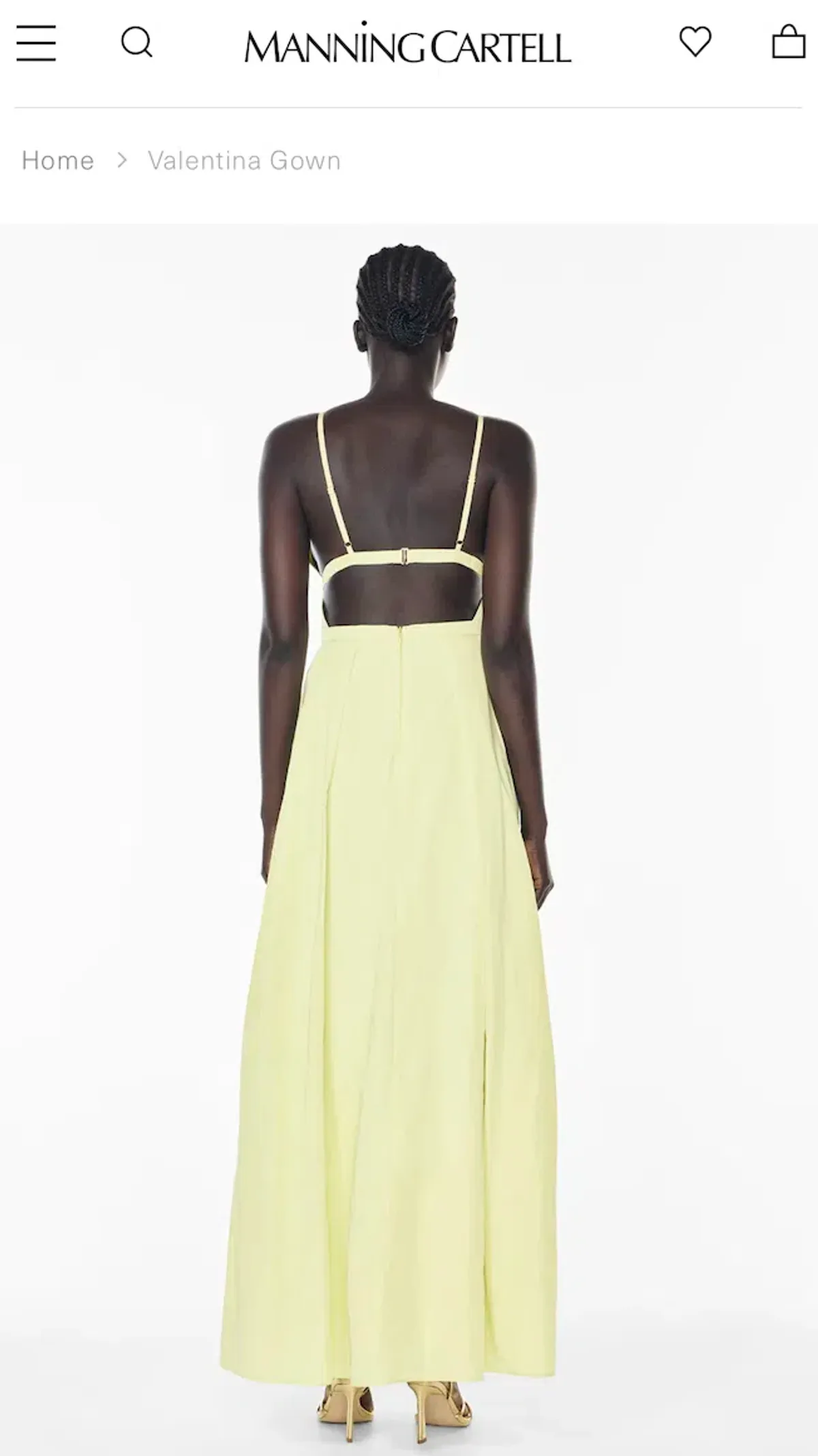 Manning Cartell Valentina Maxi Gown Lemon size 8 - Image 5