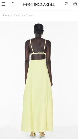 Manning Cartell Valentina Maxi Gown Lemon size 8 for rent on The Volte - image 5