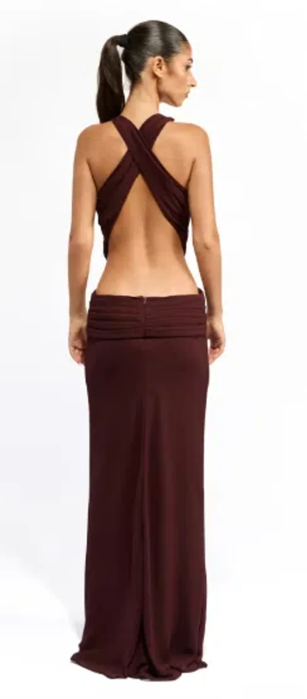Mim and Bell, Yvette Dress in Burgundy size 6/XS - Image 2