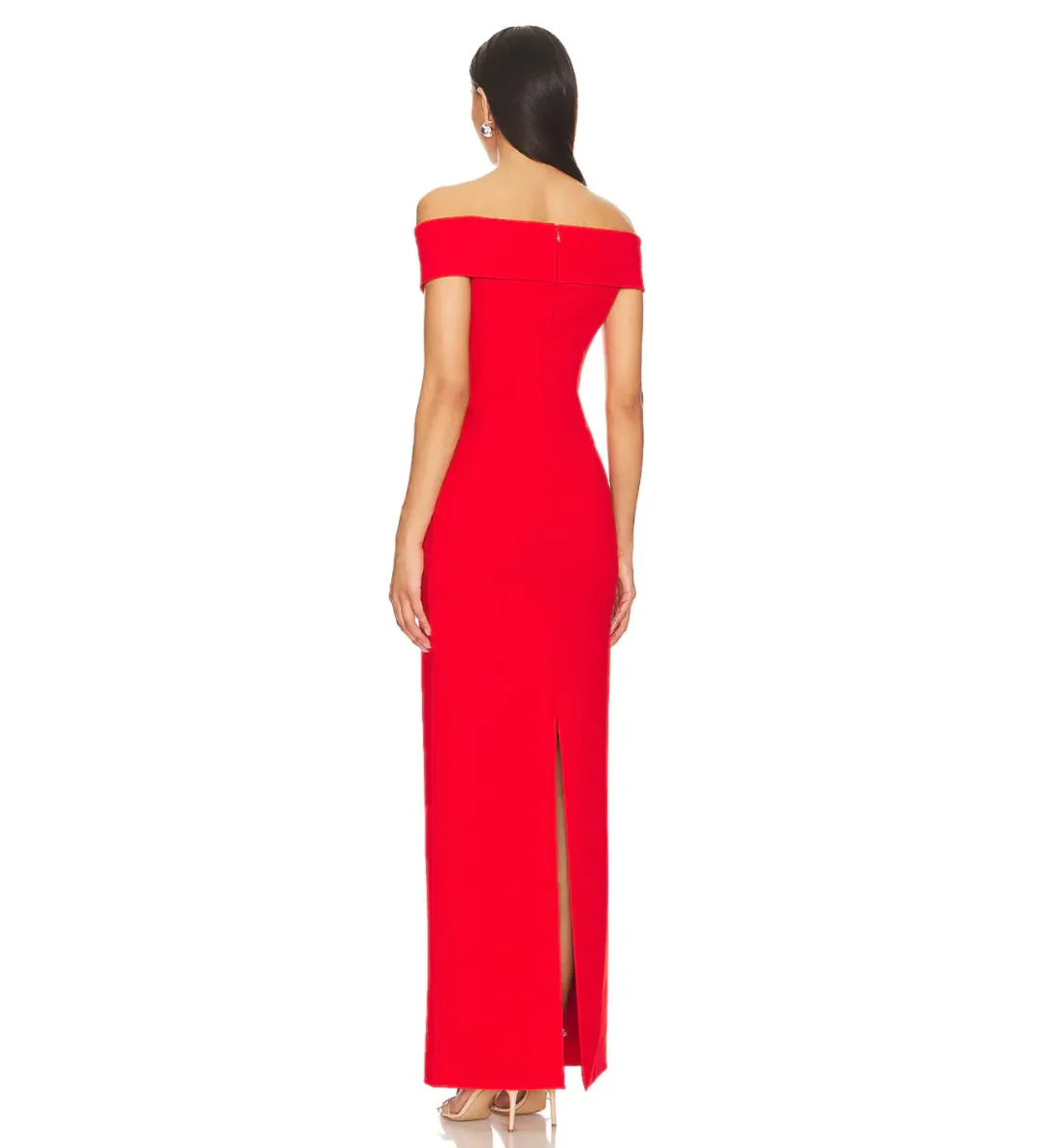 Solace London Ines Maxi Dress in Red Size AU8 for rent on The Volte - main image