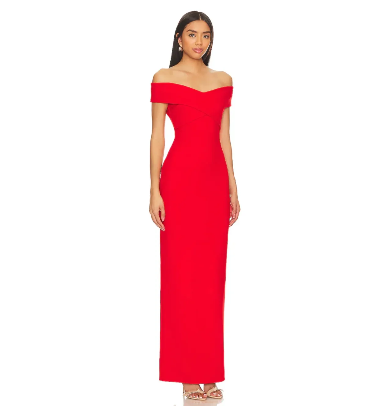 Solace London Ines Maxi Dress in Red Size AU10 - Image 2