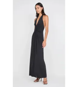 Bec & Bridge Tillie Drape Maxi Dress in Black Size AU8 for rent on The Volte - image 2