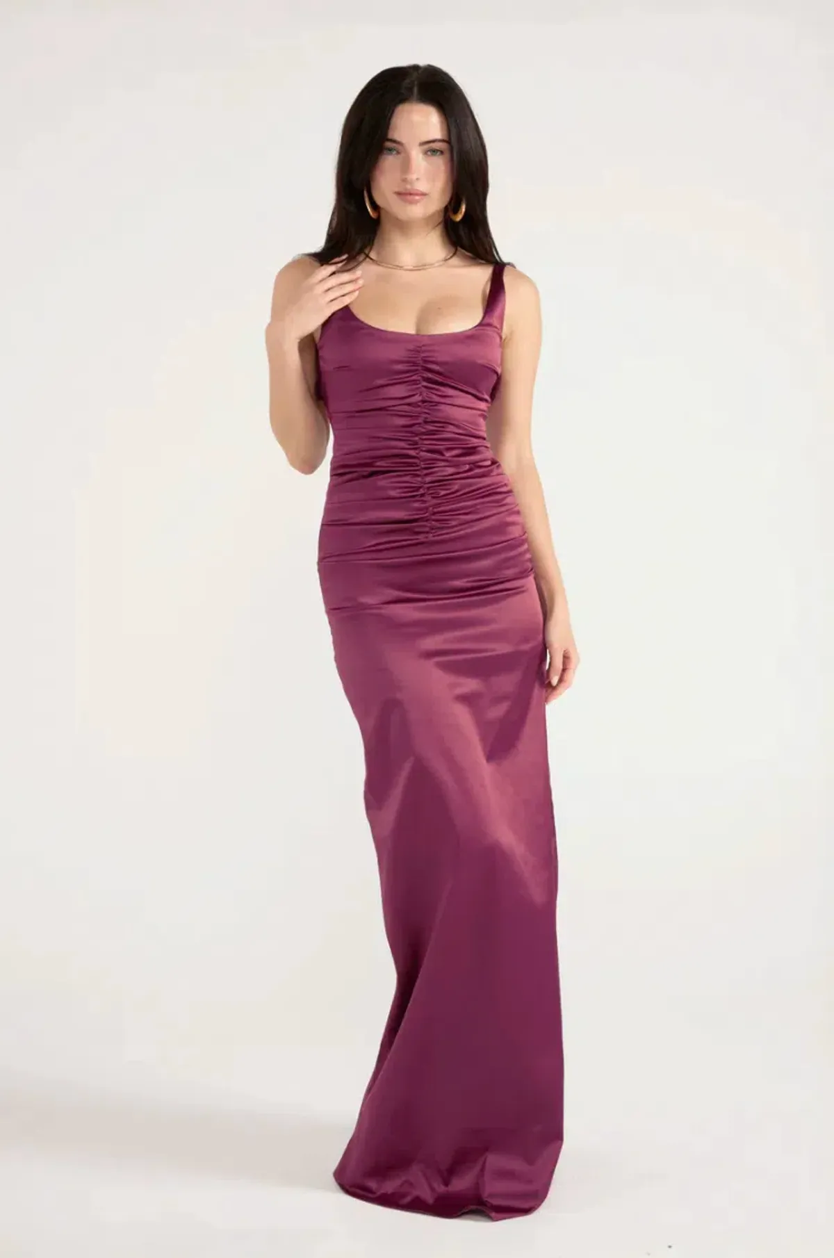 ancegria Atlein Gown, Plum, Maxi, Size 6 - Image 1
