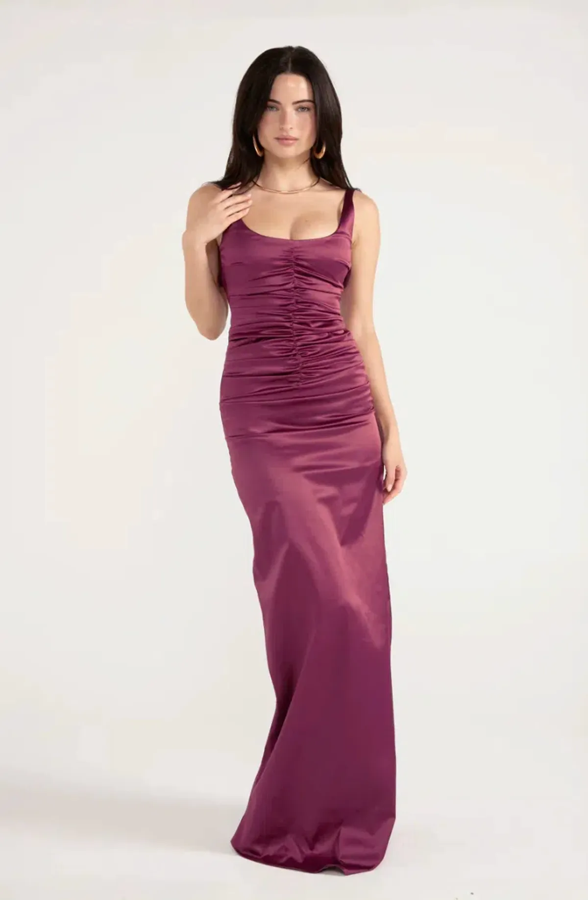 ancegria Atlein Gown, Plum, Maxi, Size 8 - Image 1