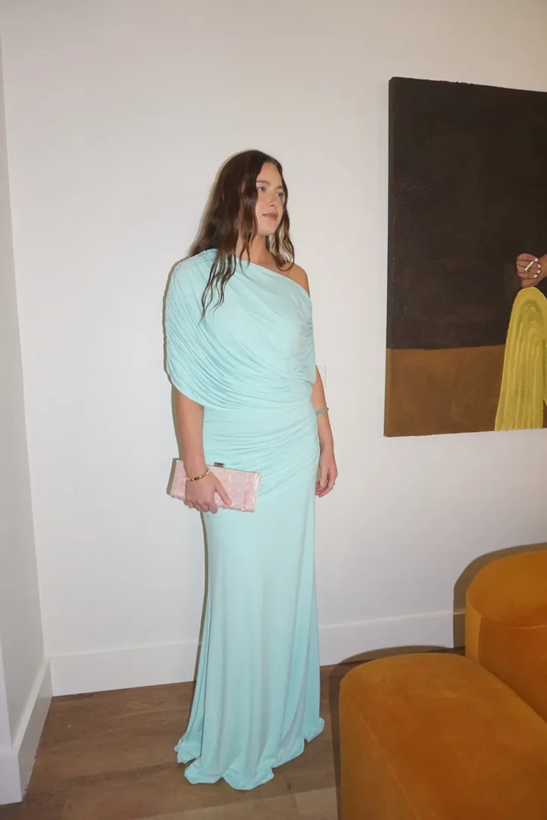 Emily Drape Ruched Maxi for rent on The Volte - main image