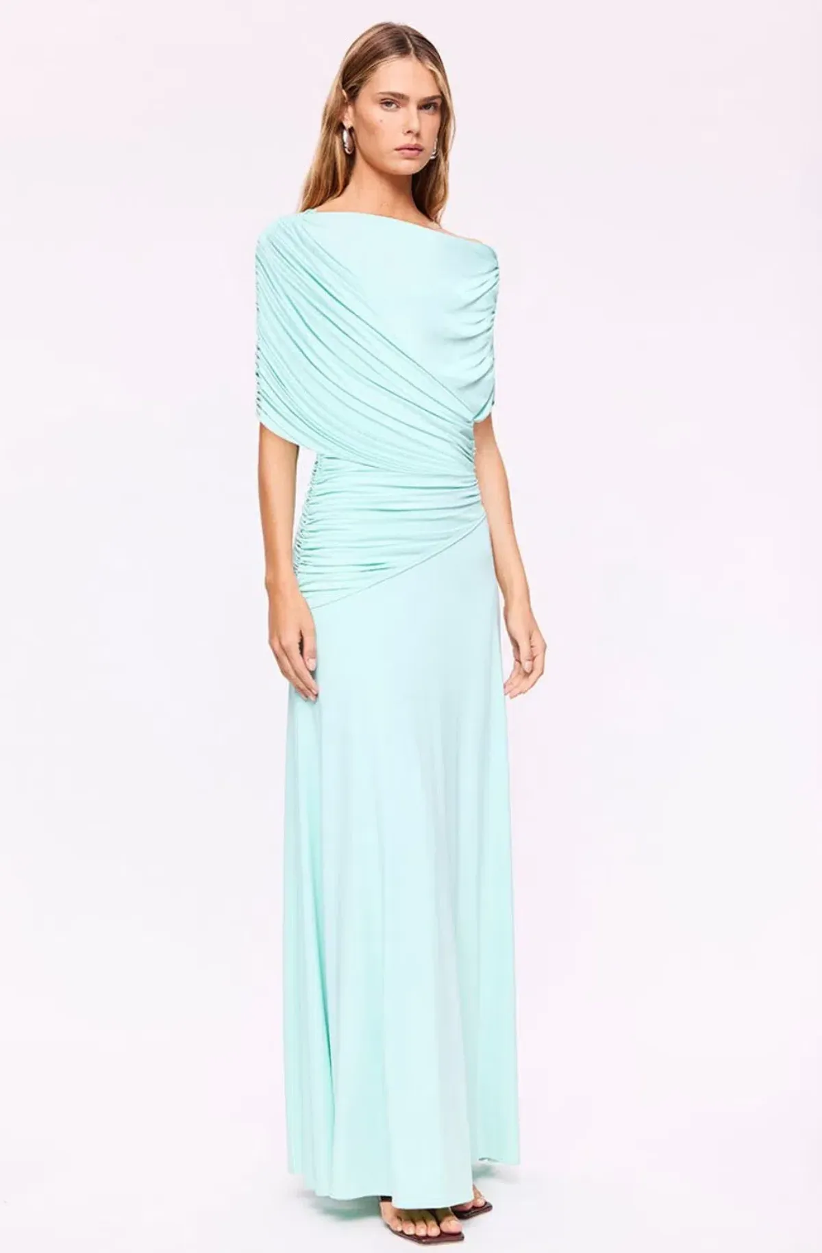 Emily Drape Ruched Maxi - Image 4