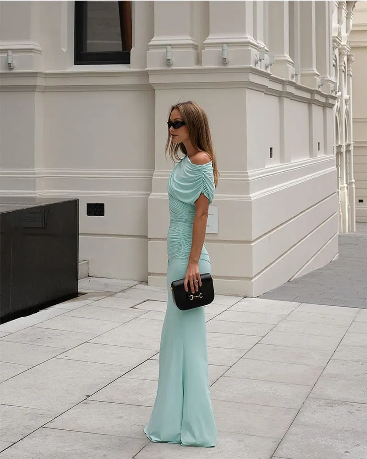 Emily Drape Ruched Maxi - Image 2