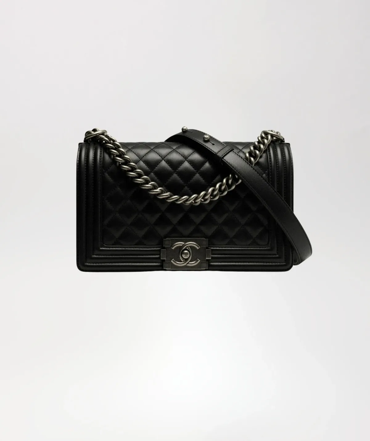 Boy Chanel Black Medium Handbag - Image 1