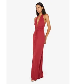 Bec & Bridge Susie Plunge Maxi Dress in Cherry Size AU8 for rent on The Volte - image 2
