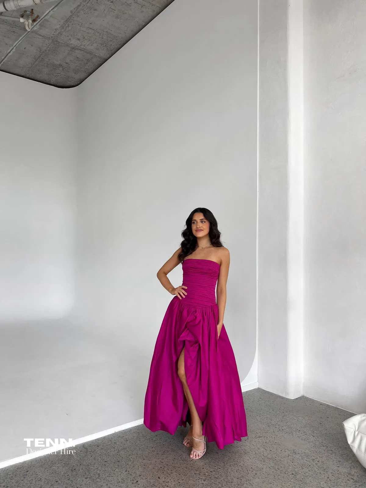 AJE Violette Bubble Hem Maxi Dress - Image 1
