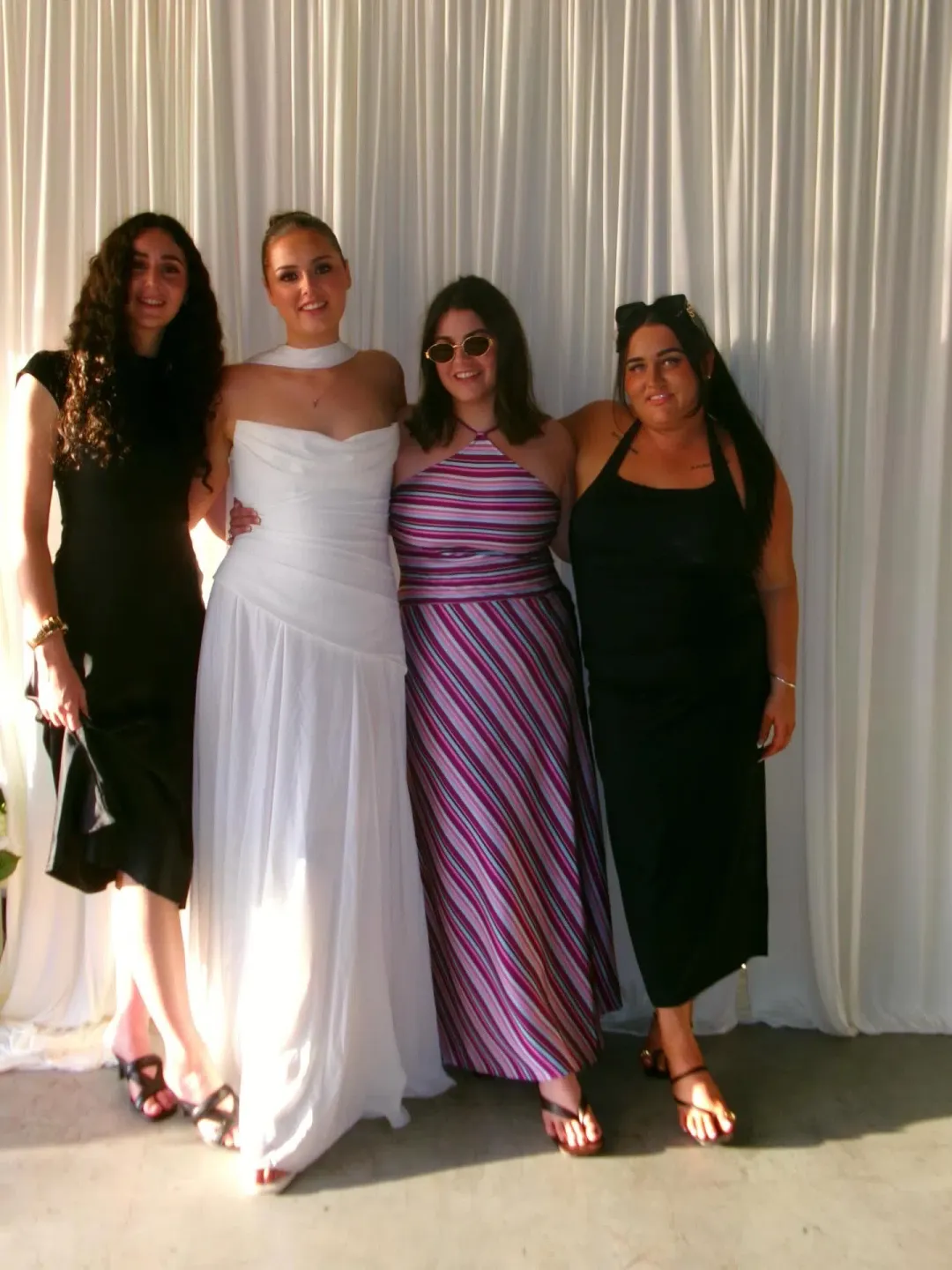 WITH HARPER LU - HALTER MAXI DRESS | VIOLET STRIPE | XL for rent on The Volte - main image