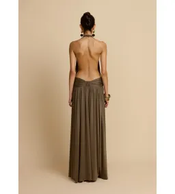 Arcina Ori Santina Dress in Khaki Size M/AU10 for rent on The Volte - image 3