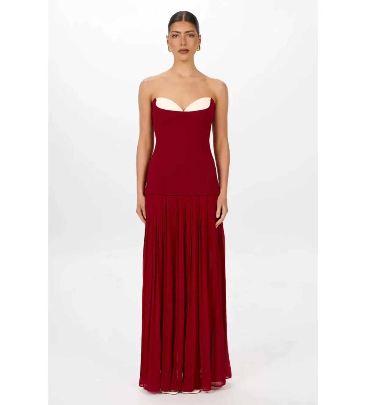 She is Olla Nicolette Dress in Raspberry Size L/AU12 - Image 1