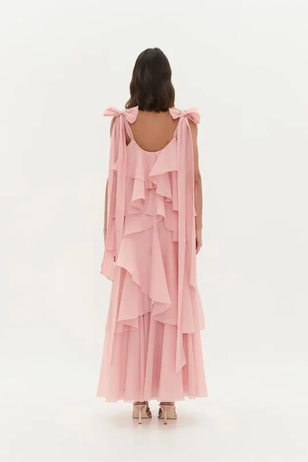 🌸New AJE Gracie Tiered Maxi Dress – Muted Rose Pink 10 AU 🌸 for rent on The Volte - main image