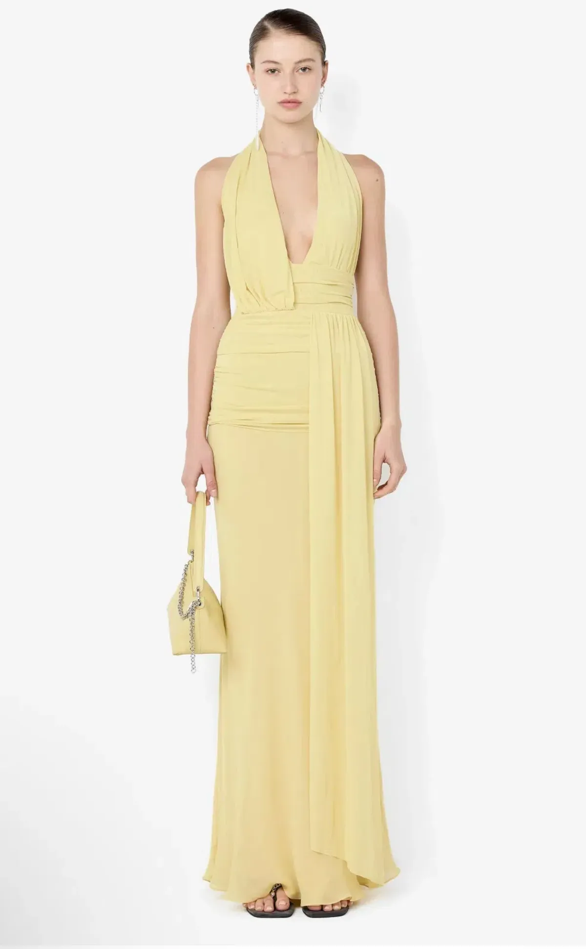 BEC AND BRIDGE CASSIS DRAPE MAXI DRESS SIZE 8 for rent on The Volte - main image