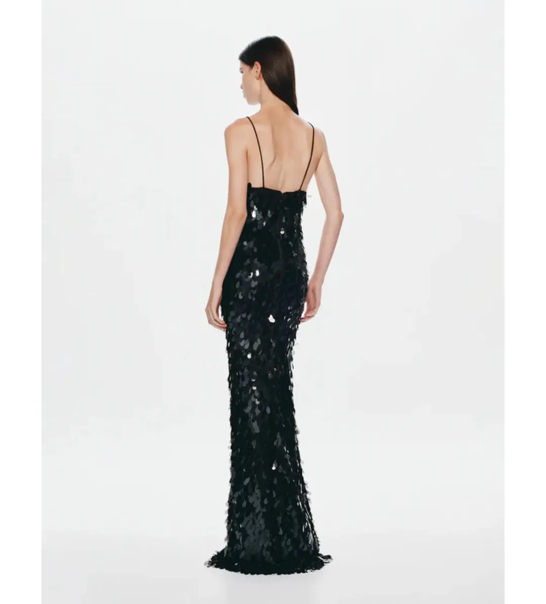 Misha Sapphire Sequin Dress in Black Size XS/AU6 for rent on The Volte - main image