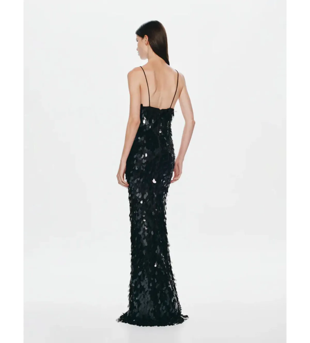 Misha Sapphire Sequin Dress in Black Size L/AU12 - Image 3
