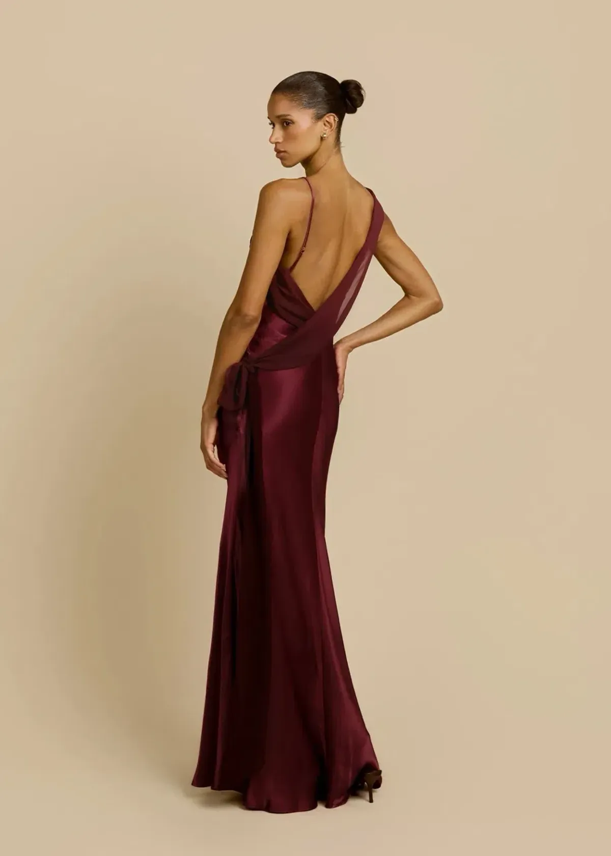 ARCINA ORI HELENA DRESS PLUM SIZE 8 (S) - Image 5