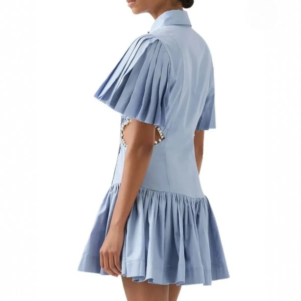 AJE Mythos Pearl Waist Mini Dress Size 8 - Image 4