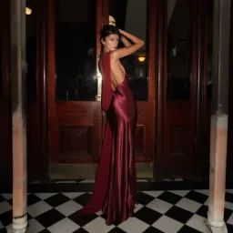Arcina Ori Helena Dress In Plum Size Large for rent on The Volte - image 4