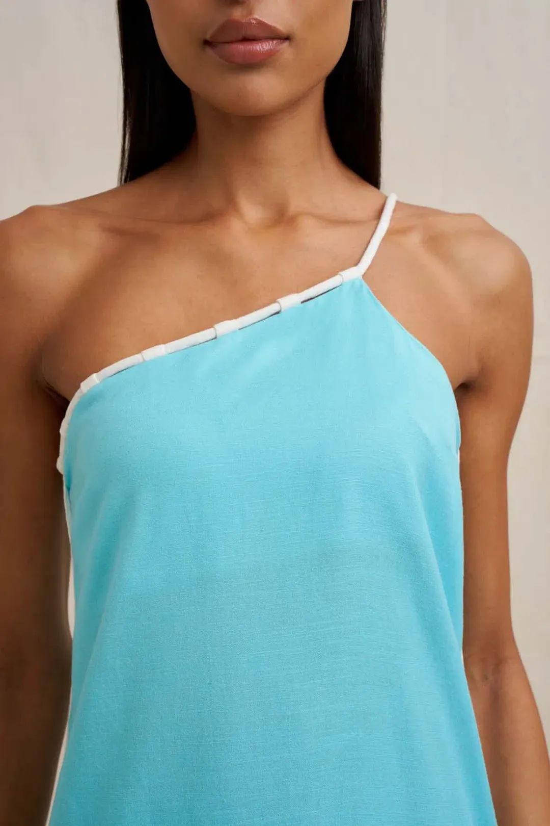 Oasis One Shoulder Maxi Dress by By Johnny Size 8 for rent on The Volte - main image