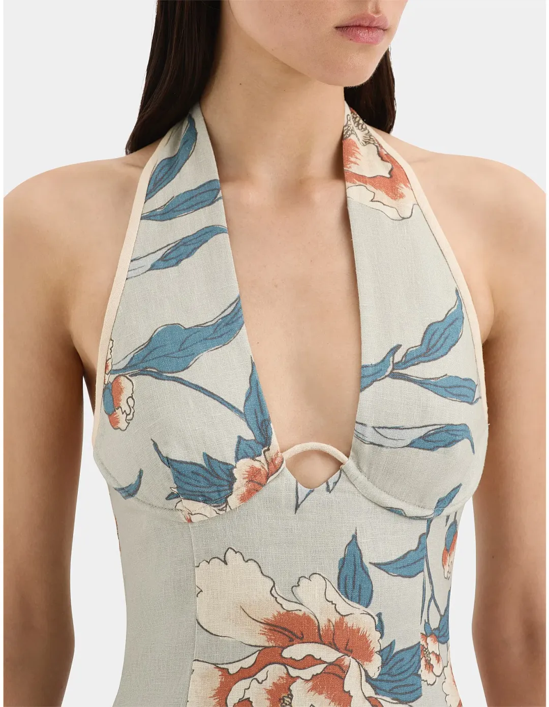 SIR Roisin Halter Midi Dress Size 0 / AU 6 for rent on The Volte - main image