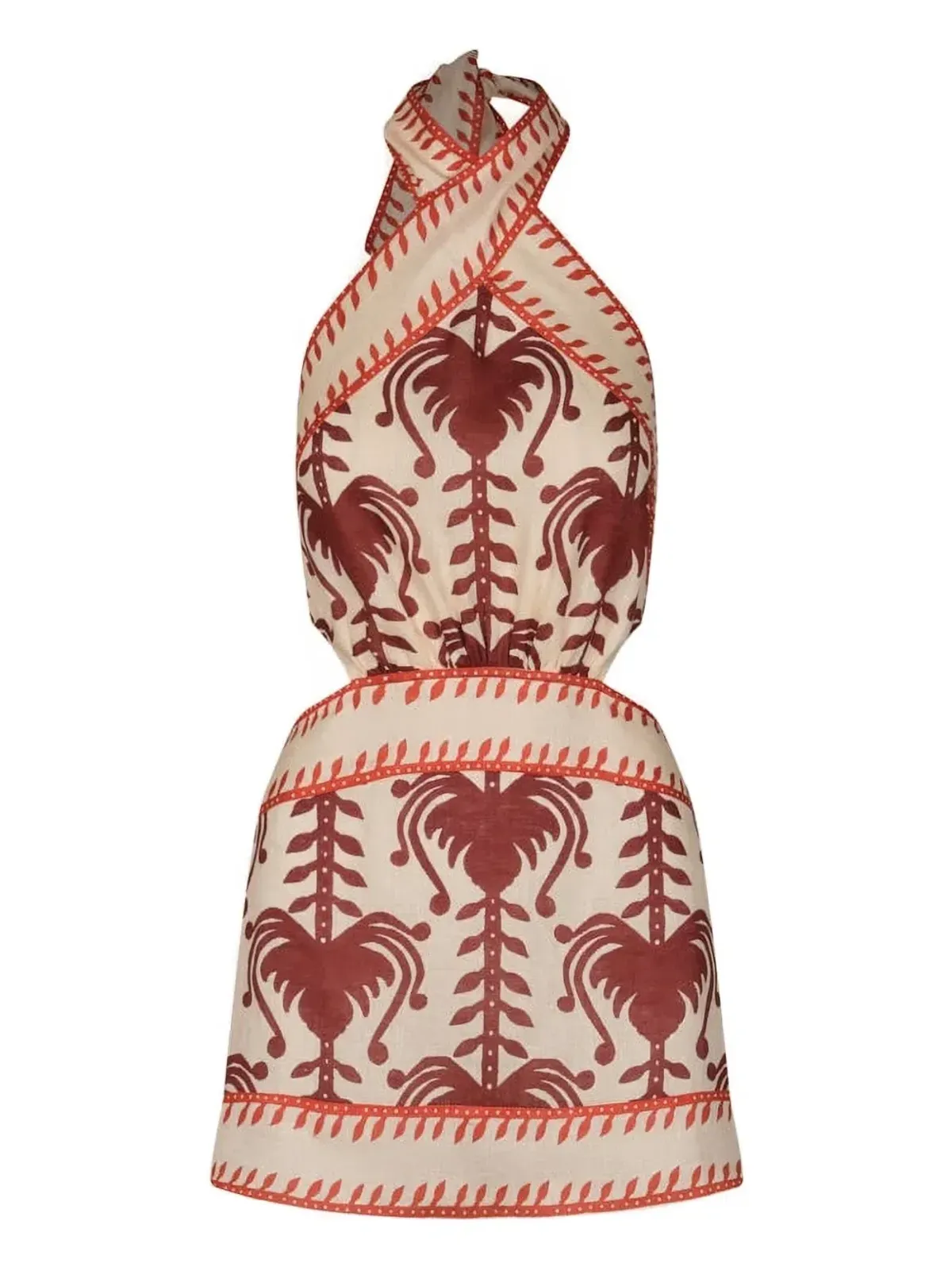 Johanna Ortiz Tide Strength halterneck dress for rent on The Volte - main image