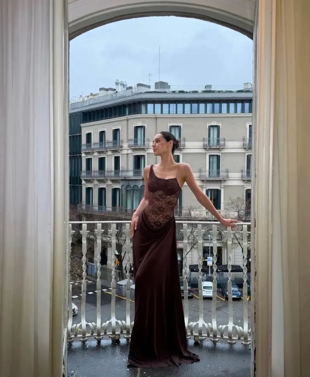 Natalie Rolt / Sloane Dress / Espresso / Size 8 (1) for rent on The Volte - main image