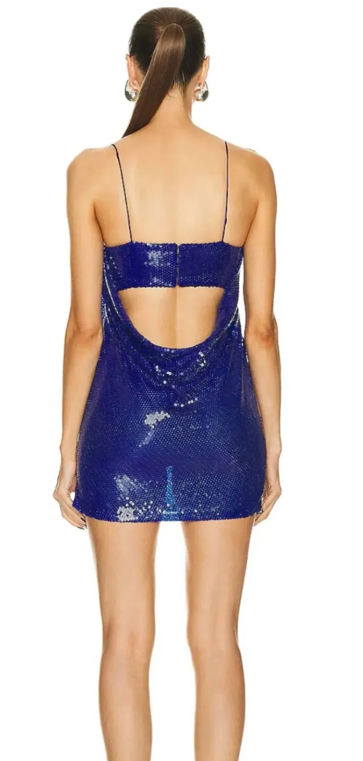 Alex Perry Ultramarine Blue Sequin Mini Size 10 - Image 2