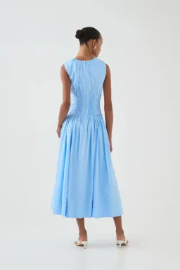 💙 AJE Agatha Knot Sleeveless Midi Dress – Powder Blue – Size 12 AU 💙 for rent on The Volte - image 3