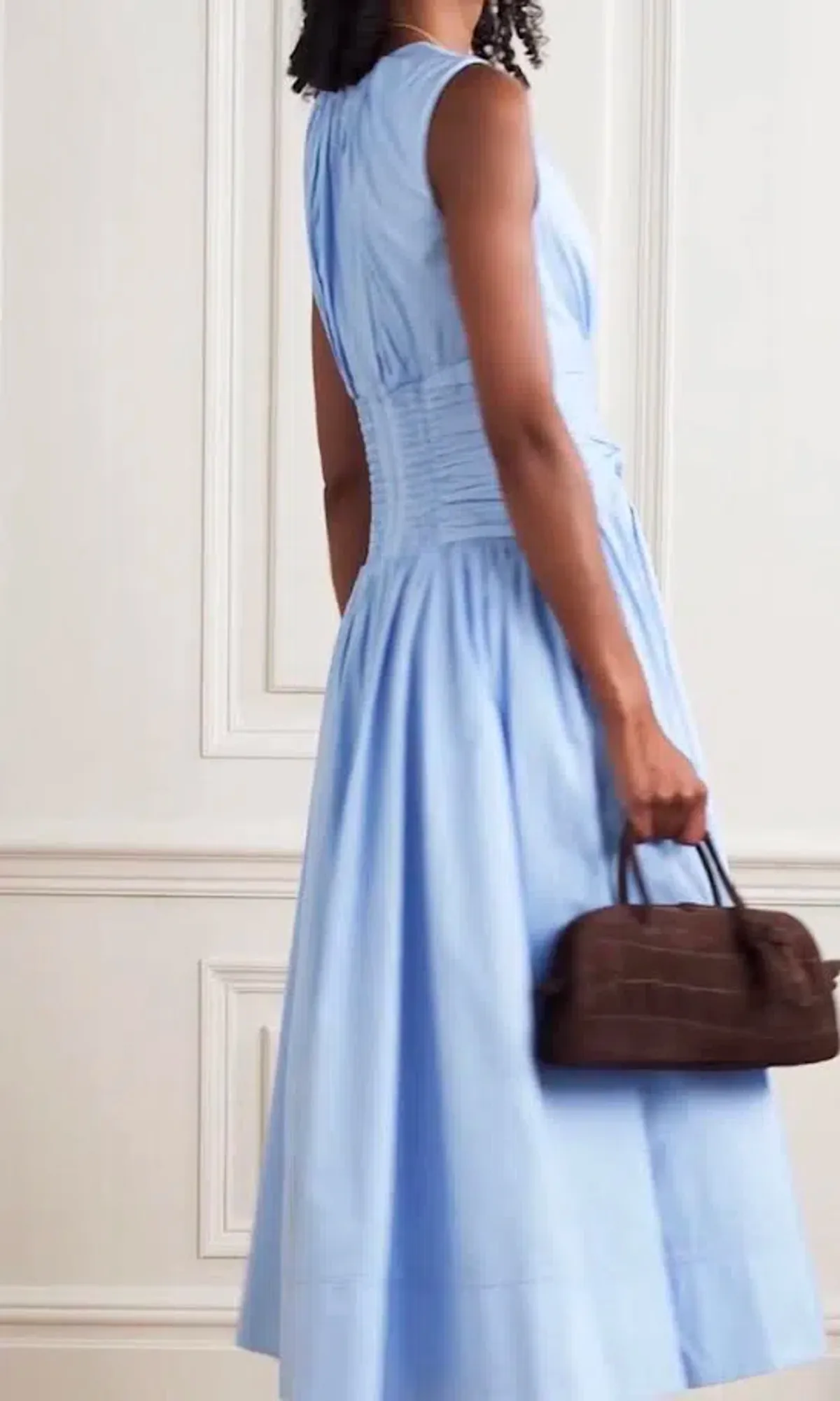 💙 AJE Agatha Knot Sleeveless Midi Dress – Powder Blue – Size 12 AU 💙 - Image 4
