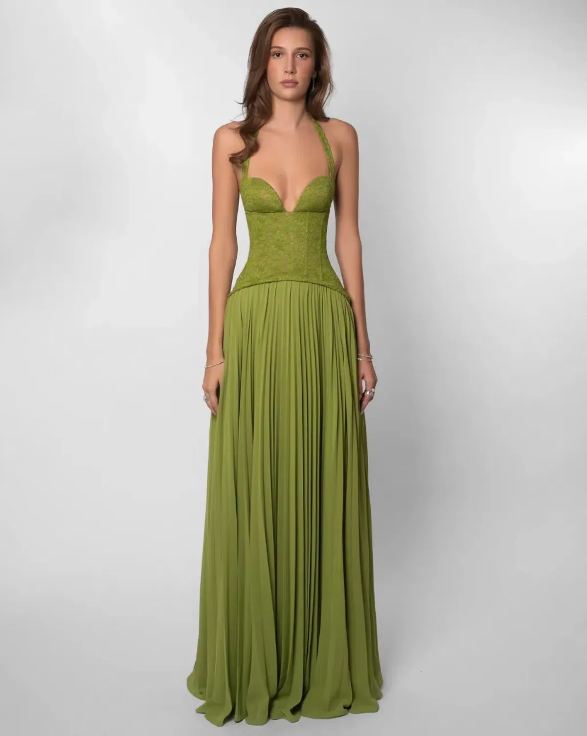 Fenity, Gaia Dress, green, size 6, maxi - Image 1