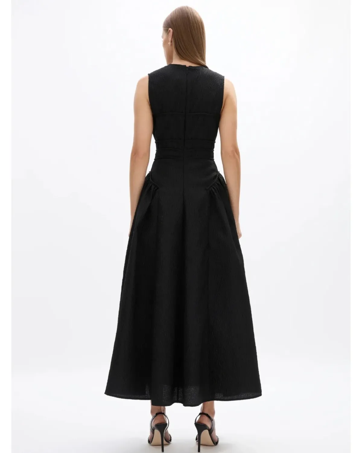 Rachel Gilbert Sophia Midi Dress Black Size AU 6 - Image 2