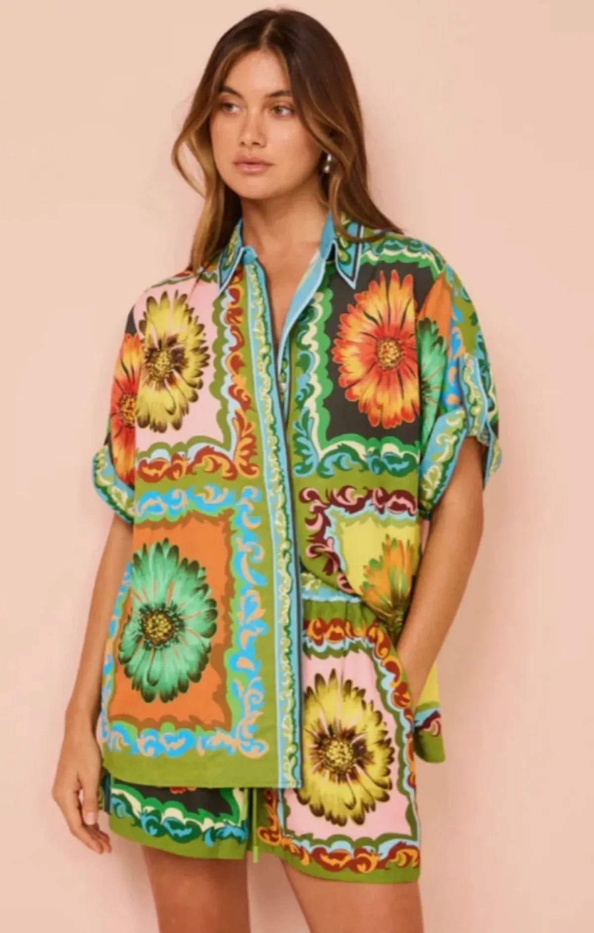 ALEMAIS DISCO DAISY SHORT AND TOP SET for rent on The Volte - main image