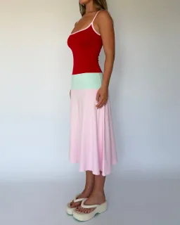 Blanch Lucy Midi Dress in Sorbet Size 8 for rent on The Volte - image 2