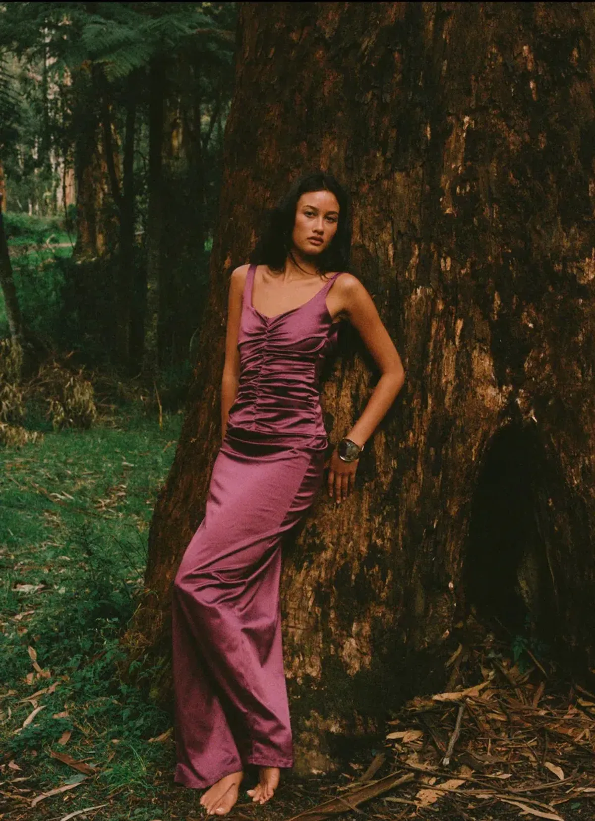 ANCE GRIA ATLEIN GOWN PLUM SIZE 8 (S) - Image 7