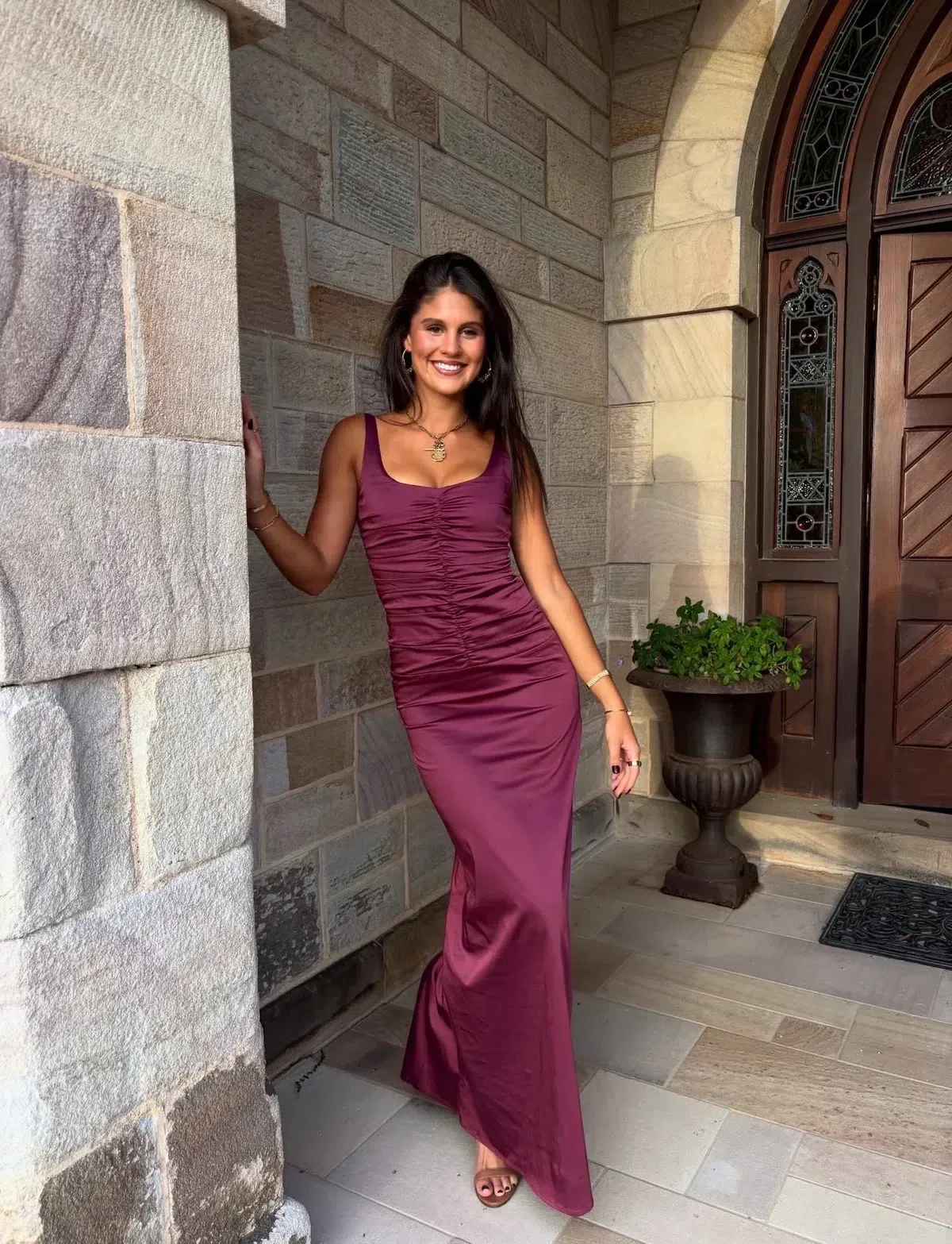 ANCE GRIA ATLEIN GOWN PLUM SIZE 8 (S) - Image 6