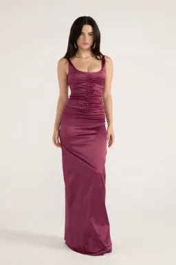 ANCE GRIA ATLEIN GOWN PLUM SIZE 8 (S) for rent on The Volte - image 2
